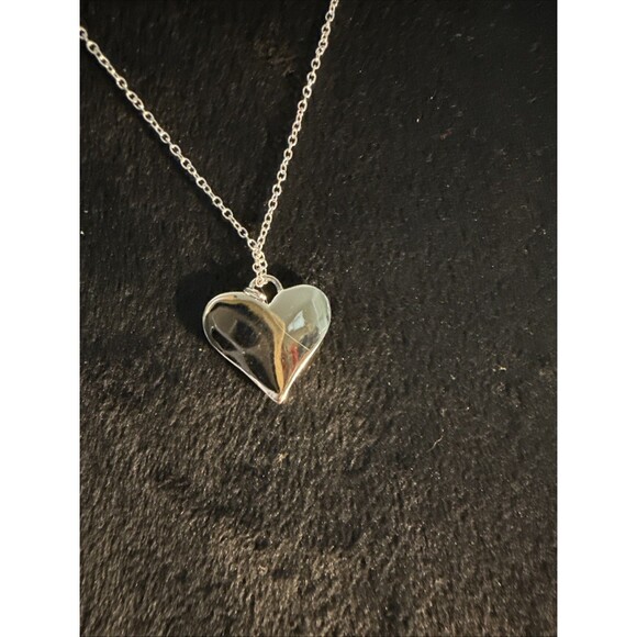 Unbranded Silver “BLNCGA” Heart Charm On .925 Unbranded 18” Necklace - Picture 6 of 7